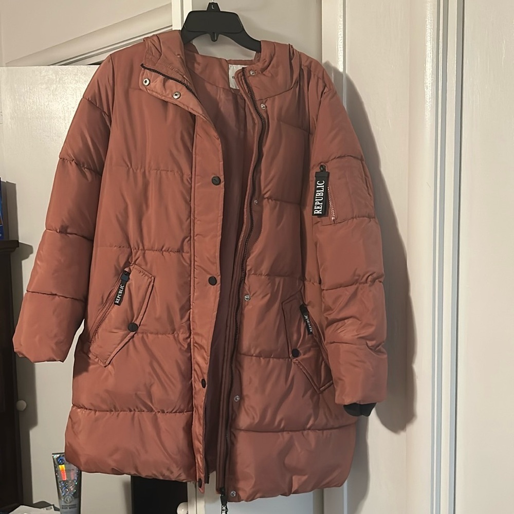 Urban Republic Pink Puffer Coat. New